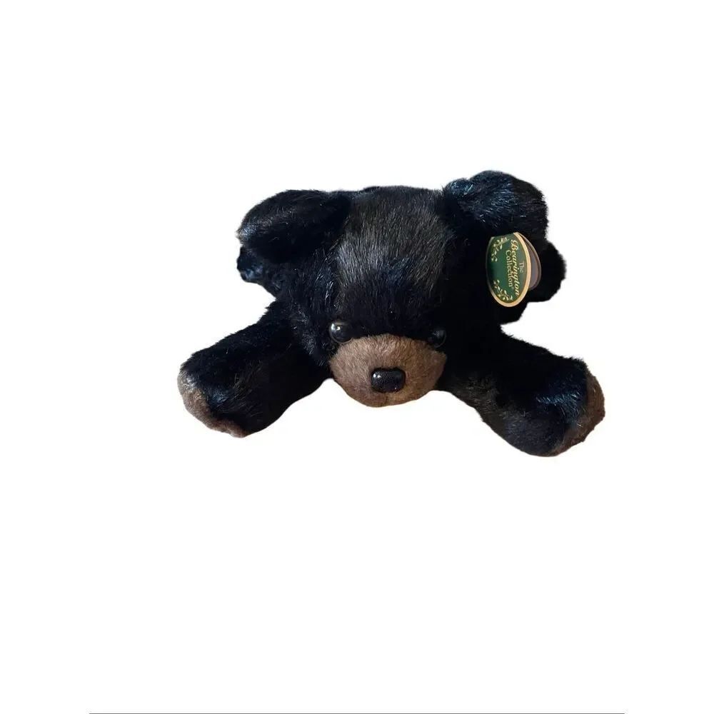 New The Bearington Collection Kids Black Bear Plush Stuffed Animal Toy Size 16"